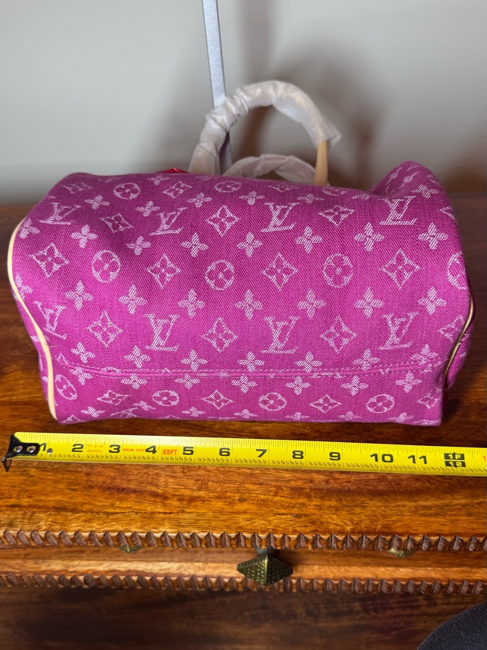 Hot Pink/Fuchsia Canvas Satchel Bag. No Brand. - Picture 7 of 11
